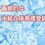 画期的な氷結立体商標登録